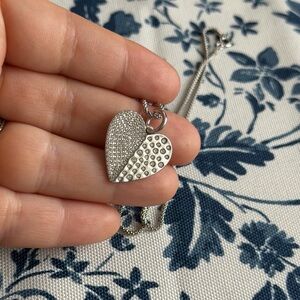 925 Silver Heart Pendant Necklace with chain